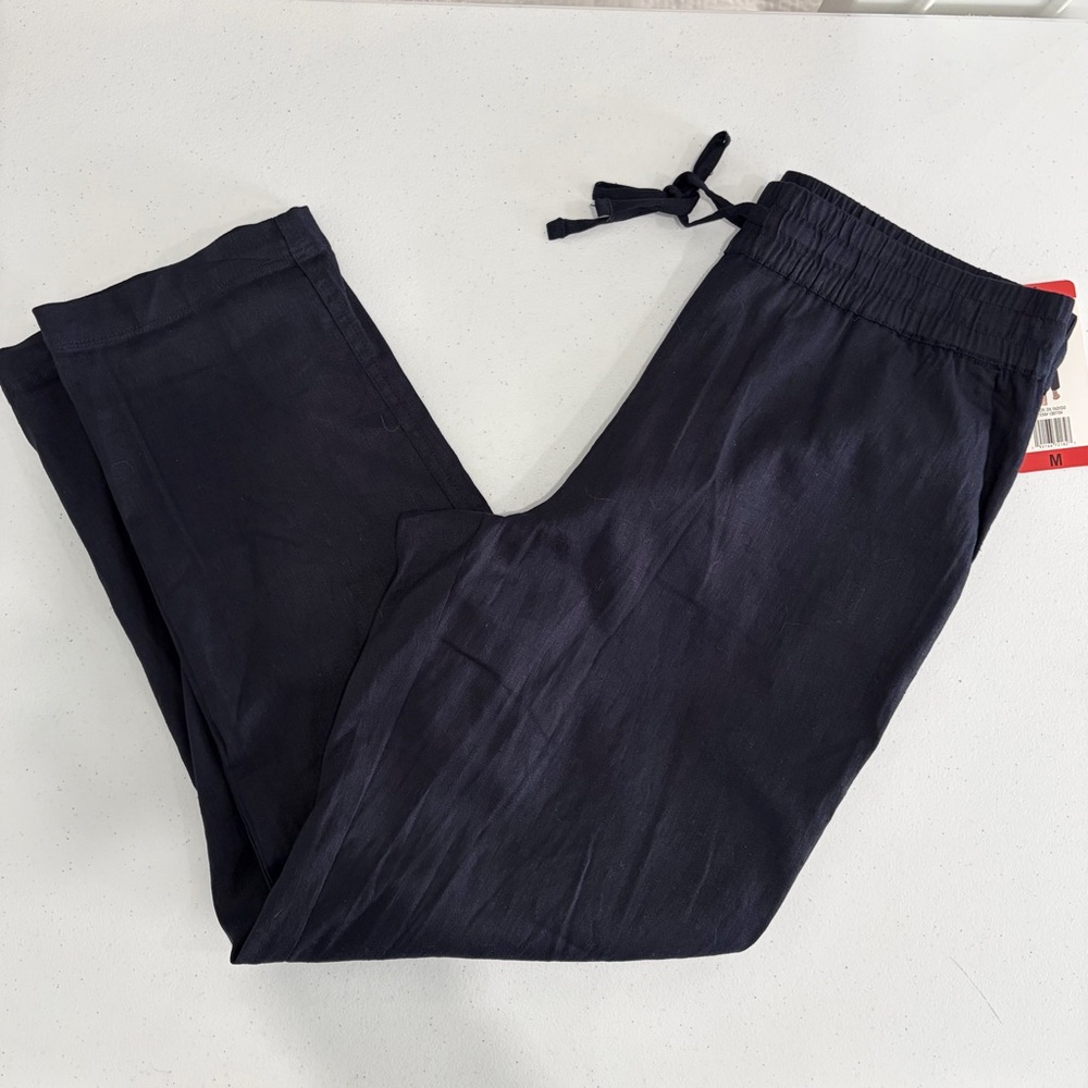 NWT Linen Pants 32° Cool Dark Indigo sz Medium